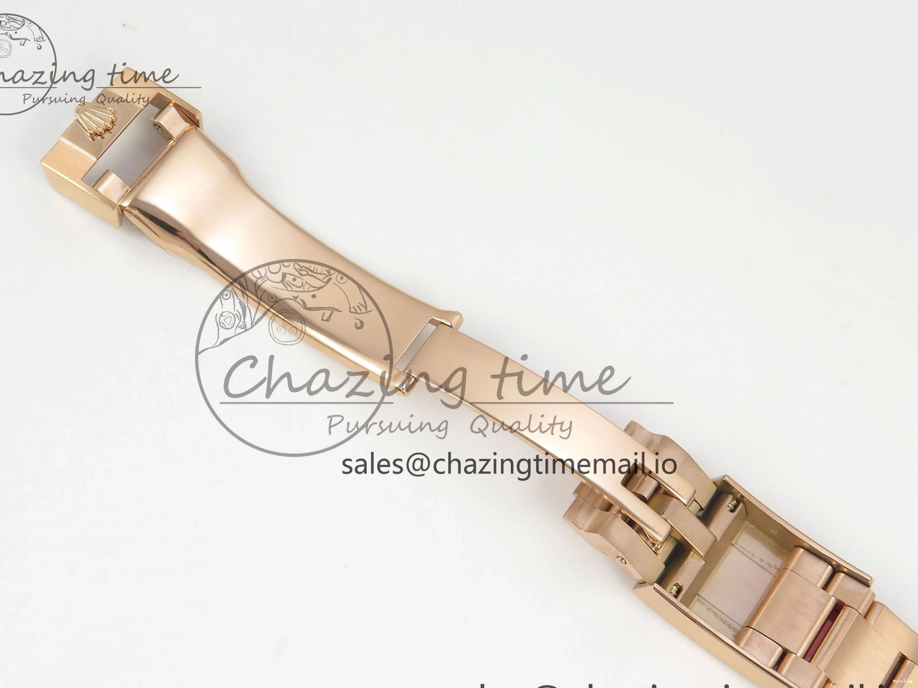 MiroTime 0130 WeatherProof Daytona 126505 RG Clean 1:1 Best Edition RG Champagne Stick Dial on RG Bracelet Super Clone DD 248